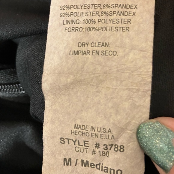 Let’s Fashion Women’s MED Gown Black Sleek Halter Style Silky Flowing Maxi - Picture 10 of 10